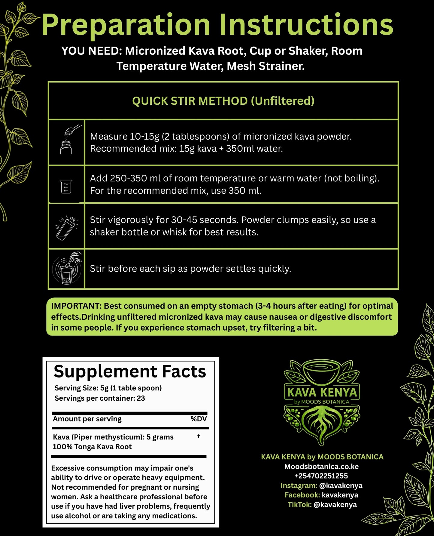 Loa Waka Micronized Kava, Kenya