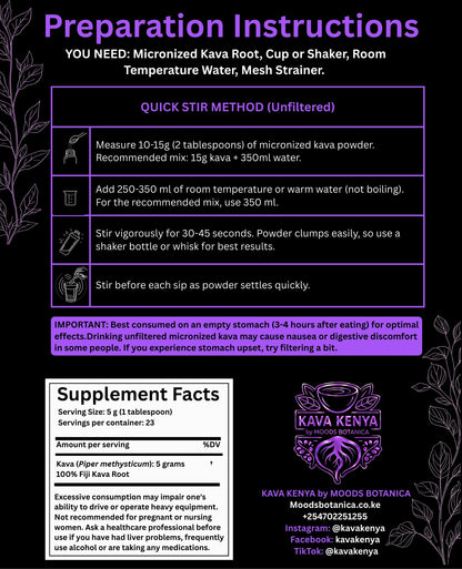 Pouni Ono Micronized Kava, Kenya
